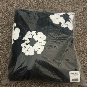 Denim Tears Black and White Graphic Tee